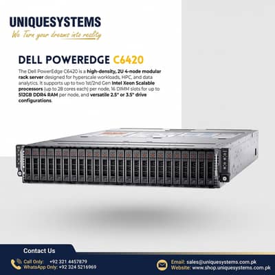 Dell PowerEdge C6420 Server – Reliable Data Center Hardware server