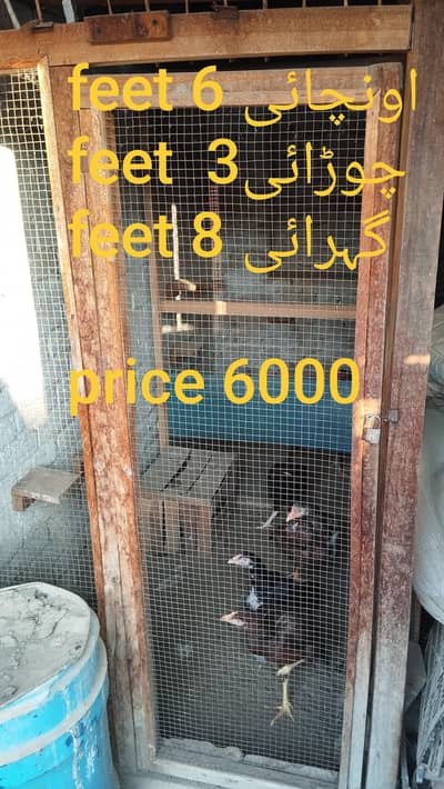 3 cages for birds & hens