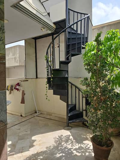 Spiral Staircase With platform and tower.