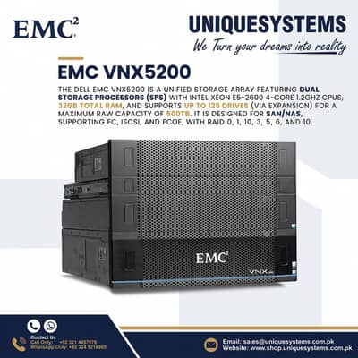 EMC VNX5200 Enterprise Storage Array – High Performance
