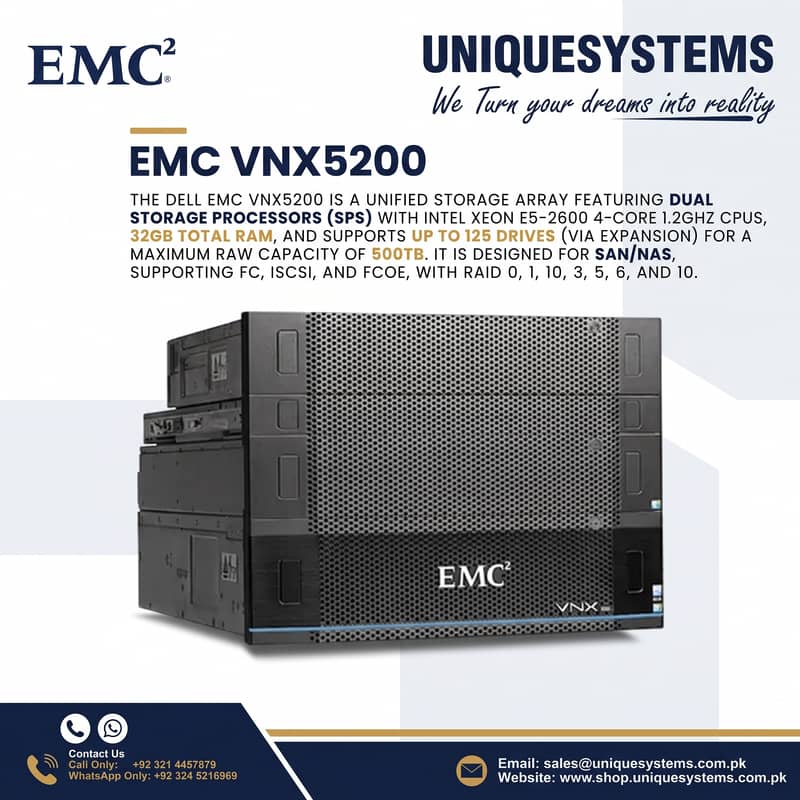 EMC VNX5200 Enterprise Storage Array – High Performance 0