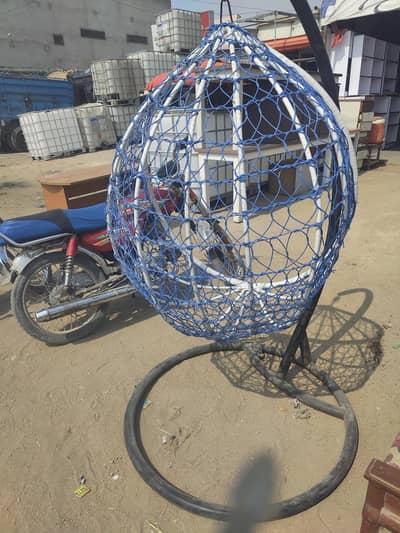 Hanging Egg Jhoola Chair with Stand – Strong & Stylish