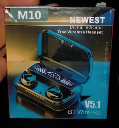 M 10 BT Wireless earbuds (New)