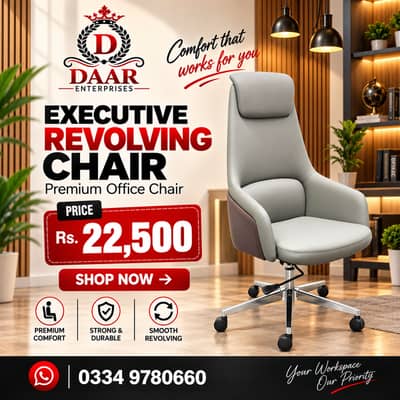 Office Revolving chairs, mesh chairs, executive chairs for sale
