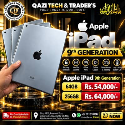 Apple iPad 9th Generation | 64GB / 256GB Storage