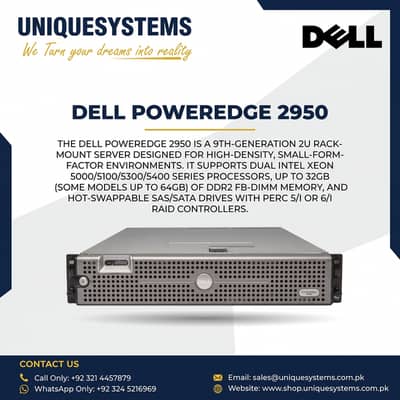 Dell PowerEdge 2950 Dual Processor Server – Ready to Deploy