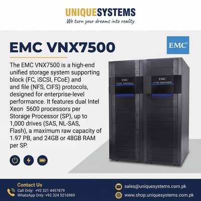 EMC VNX7500 Dual Controller – Reliable Business Storage server