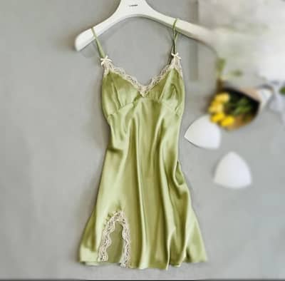 Women Ice Silk Pajamas White Summer Home Wear