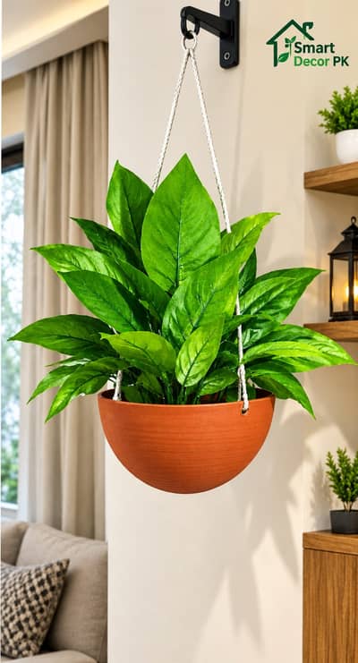 Artificial Hanging Plant with Pot