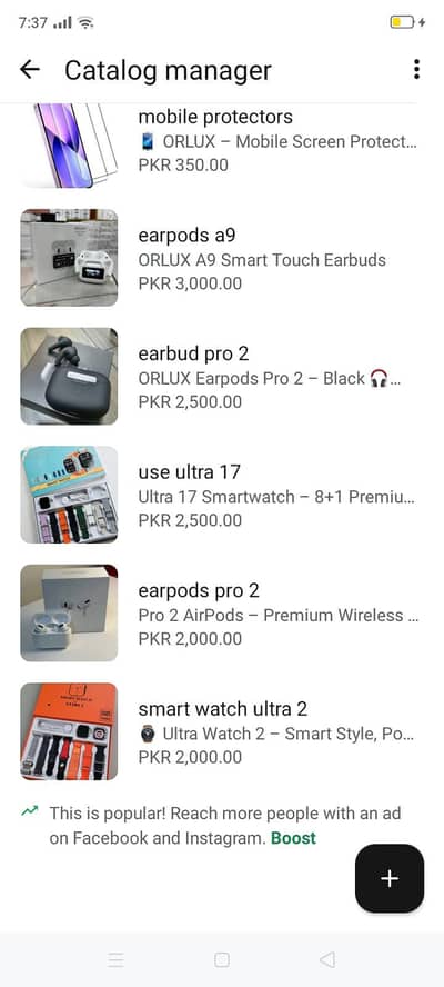 I want sell my orlux brand things