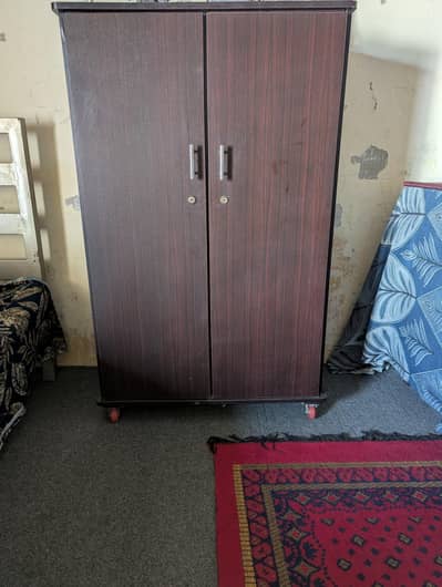 2 Door wooden wardrobe