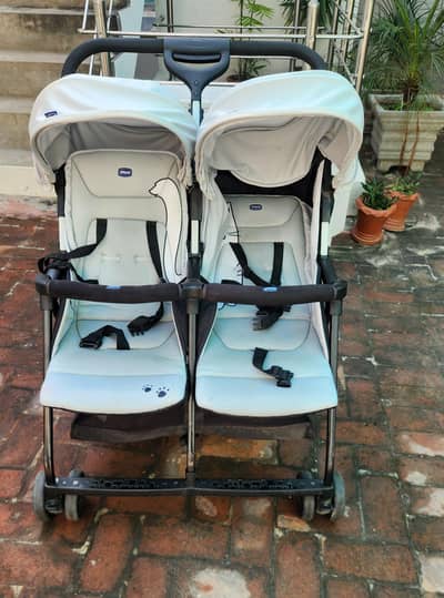 Brand new Chicco Twins Pram, Twins Walker, Twins Stroller,