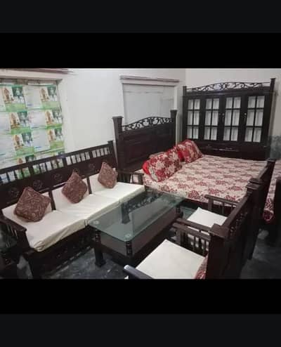 Bed set  * Sofa S  * Side Tables  * Dressing Table  * Crockery Cabinet