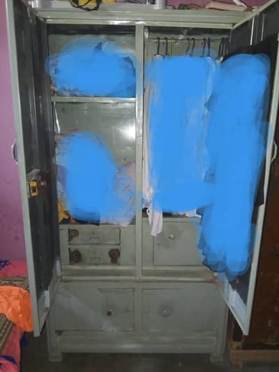 IRON 2 DOOR ALMIRAH