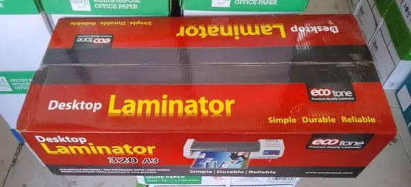 laminator  A3 size ecotone box pack