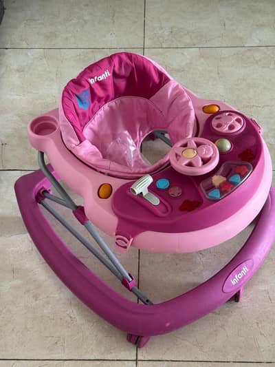 Infanti Baby Walker - Pink Excellent Condition