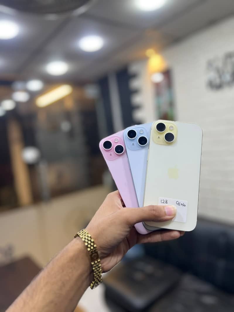 Apple iPhone 15 128 gb pta approved Physical eSIM 86+ battery health ...