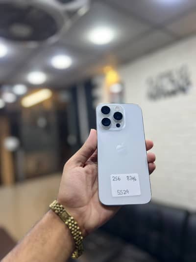 iPhone 15 pro 256 gb pta approved  Physical esim  87 % battery Health