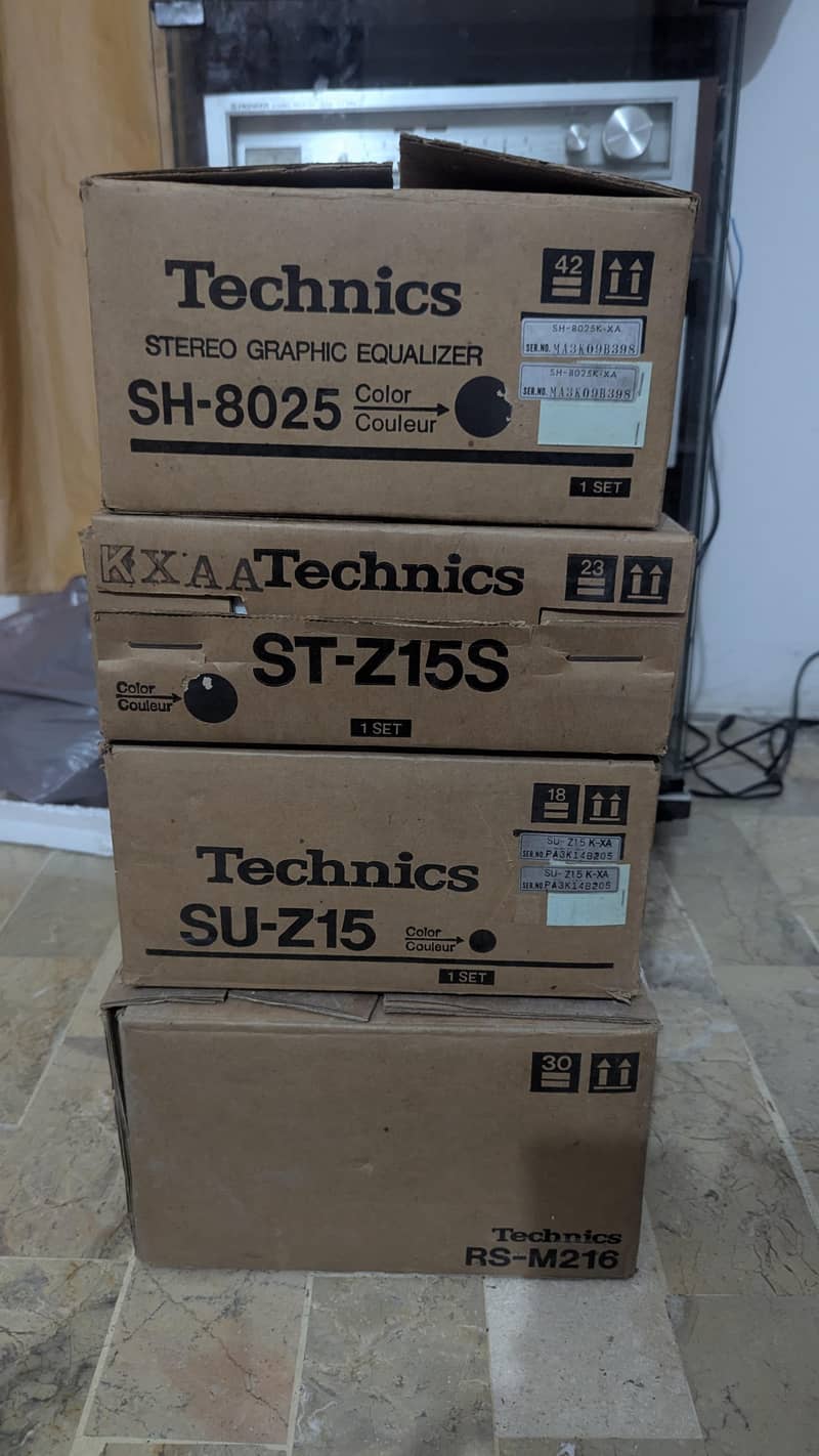 technic amplifier cassette player audio system 1