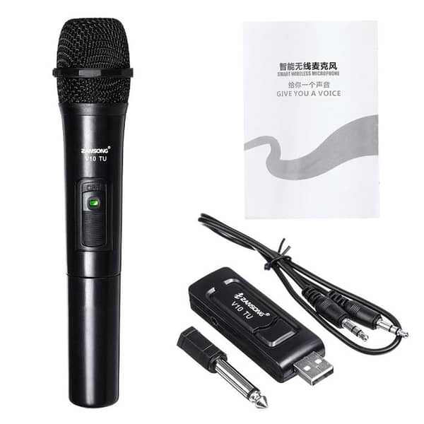 Professional Wireless Karaoke Microphone with Receiver