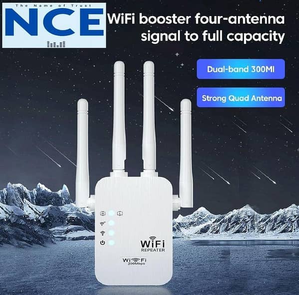 Dual Network WiFi Repeater/Expander 300Mbps Signal Amplifier Router