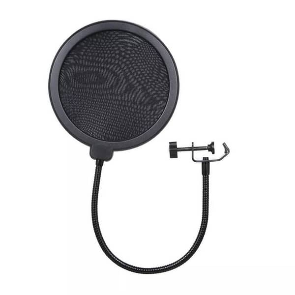 Pop Filter for Microphone – 6 inch, Nylon Double-Layer with 13" Gooseneck