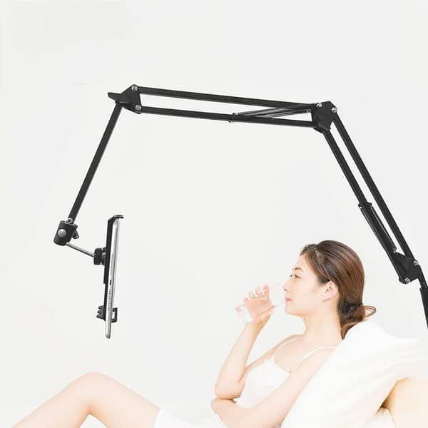 360° Adjustable Bed Stand for Mobile Phones and Tablets with Extendable Arm and Bed Desk Mount