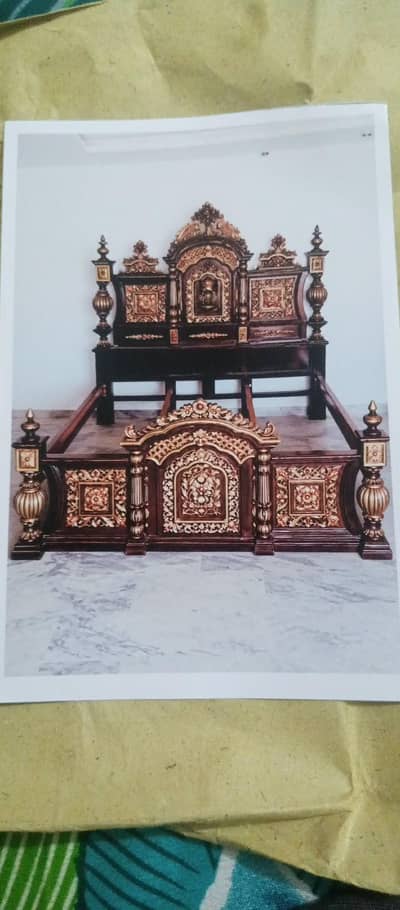 real wood bed set