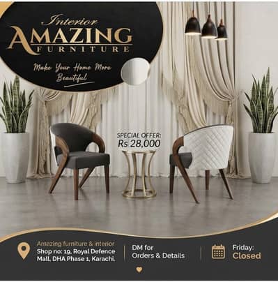 Bedroom Coffee chairs pair and Table | Solid Shesham Chairs Frame .