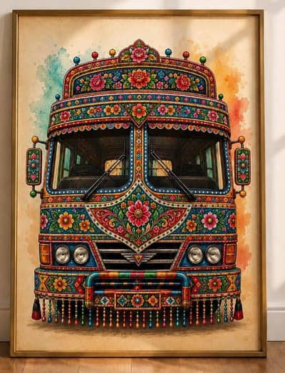 Truck Art style Paintings