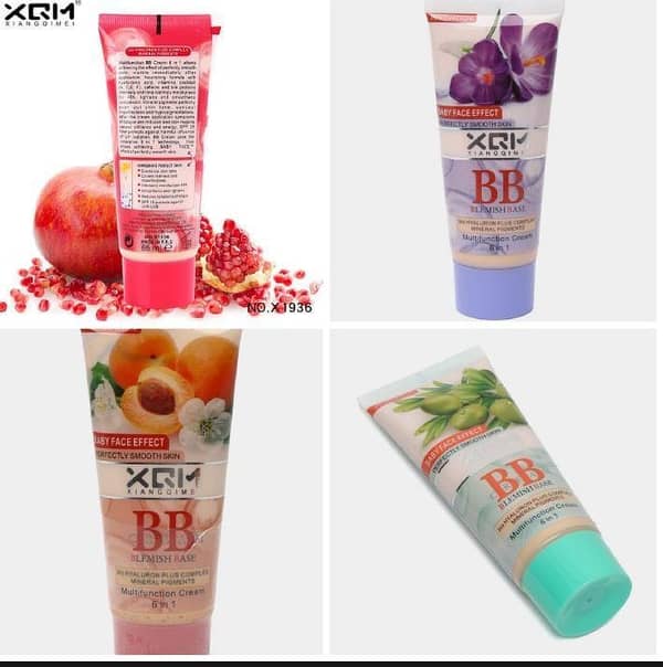 Original XQM BB Cream Olive Blemish Base Peach Multifunction 6 in 1 Baby Face Foundation