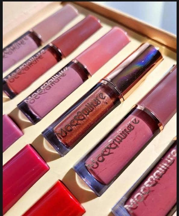 MOCALLURE Lipstick Set 2.5ml x12 | Matte Liquid Lipsticks – Nude, Pink, Red & Bold Shades
