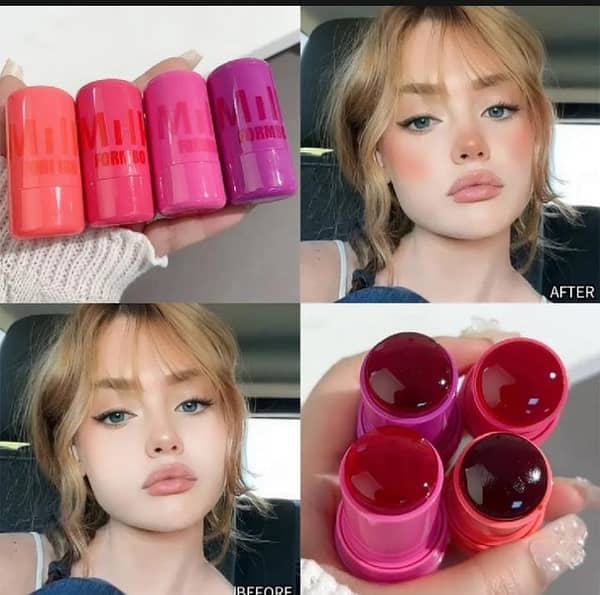 Beautious Jelly Blush Stick: Sheer Lip & Cheek Stain with Watercolor Finish