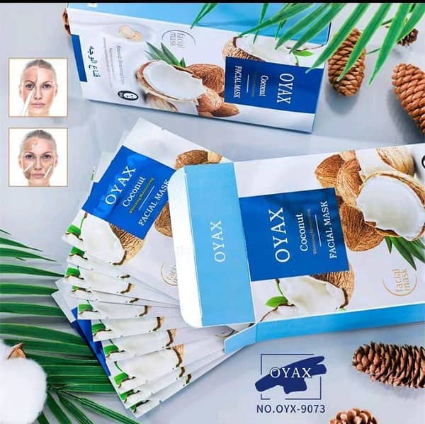 Oyax Deep Cleansing & Soothing Sheet Mask – Coconut, Vitamin C, and Niacinamide Moisturizing variants