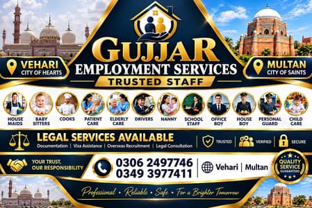 Maids,Cooks,Nanny,Babysitters And Drivers Etc