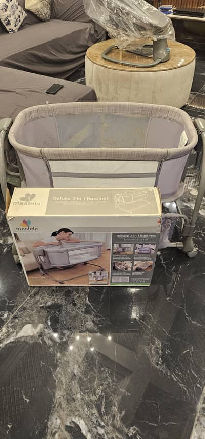 mastela deluxe 3 in one bassinet