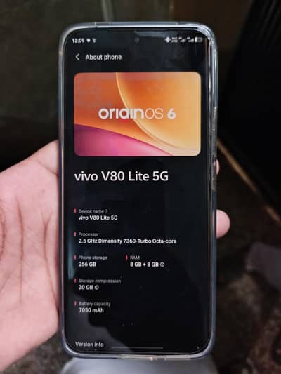 Vivo V80 Lite 5G | 8GB RAM | 256GB Storage | 7050mAh Battery