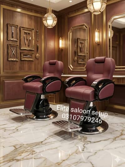 Barber chair/Cutting chair/ Shampoo unit/Trolly/Saloon Furniture.