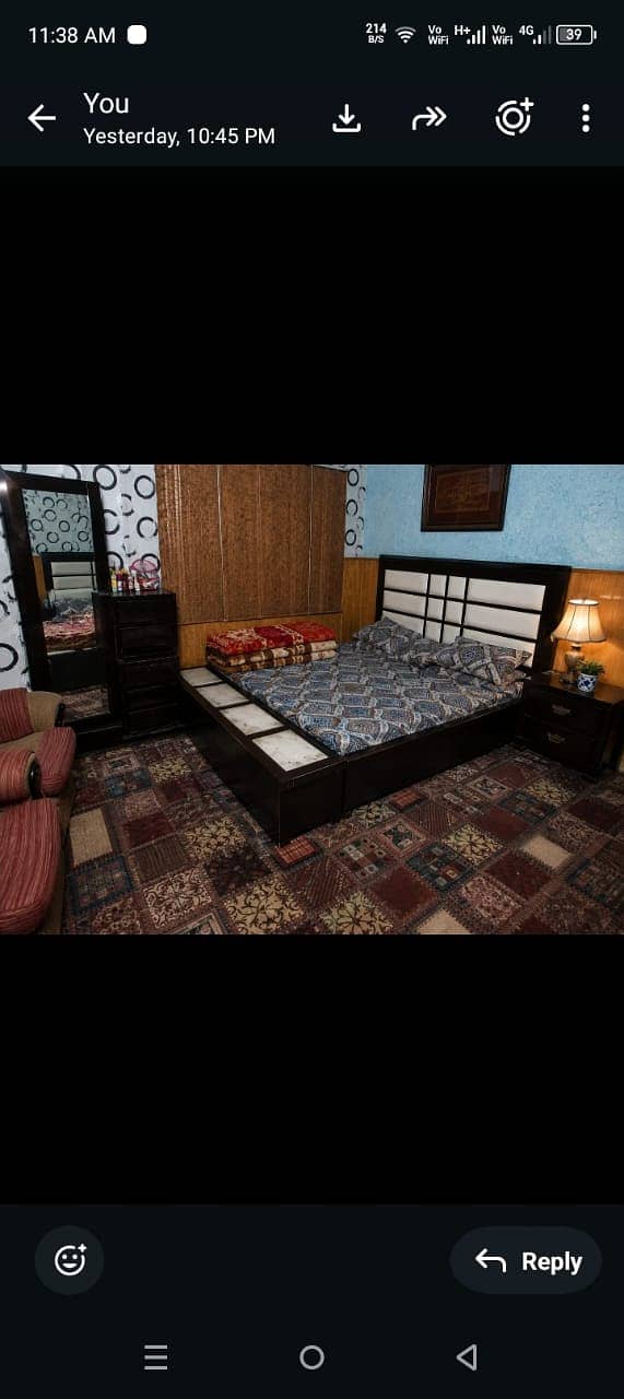 bed/set/with dressing with side tables/slightly used 2