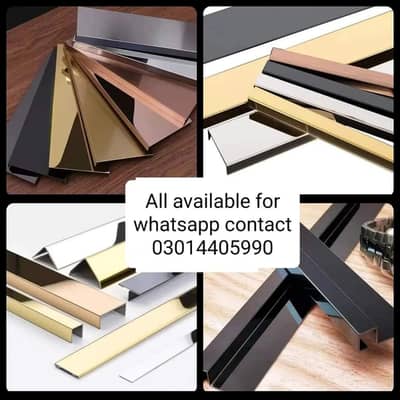 All golden stainless steel items