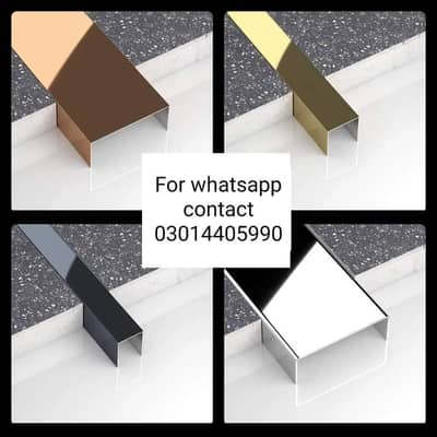 All golden stainless steel items