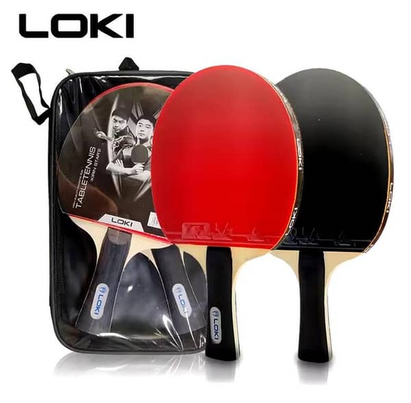 Loki K1000- Pair Table tennis rackets - High quality - Rxton 1 Rubber - 5 Ply wood