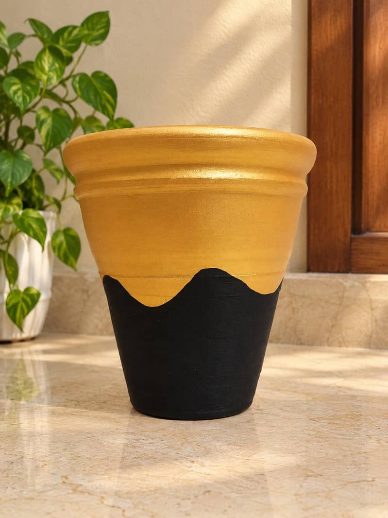 hand painted pots 1
