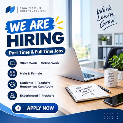 Hiring now male and femal