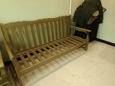 3 seater single sofa for sale good condition pure wood