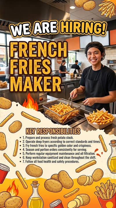 Required Experienced French Fries Maker