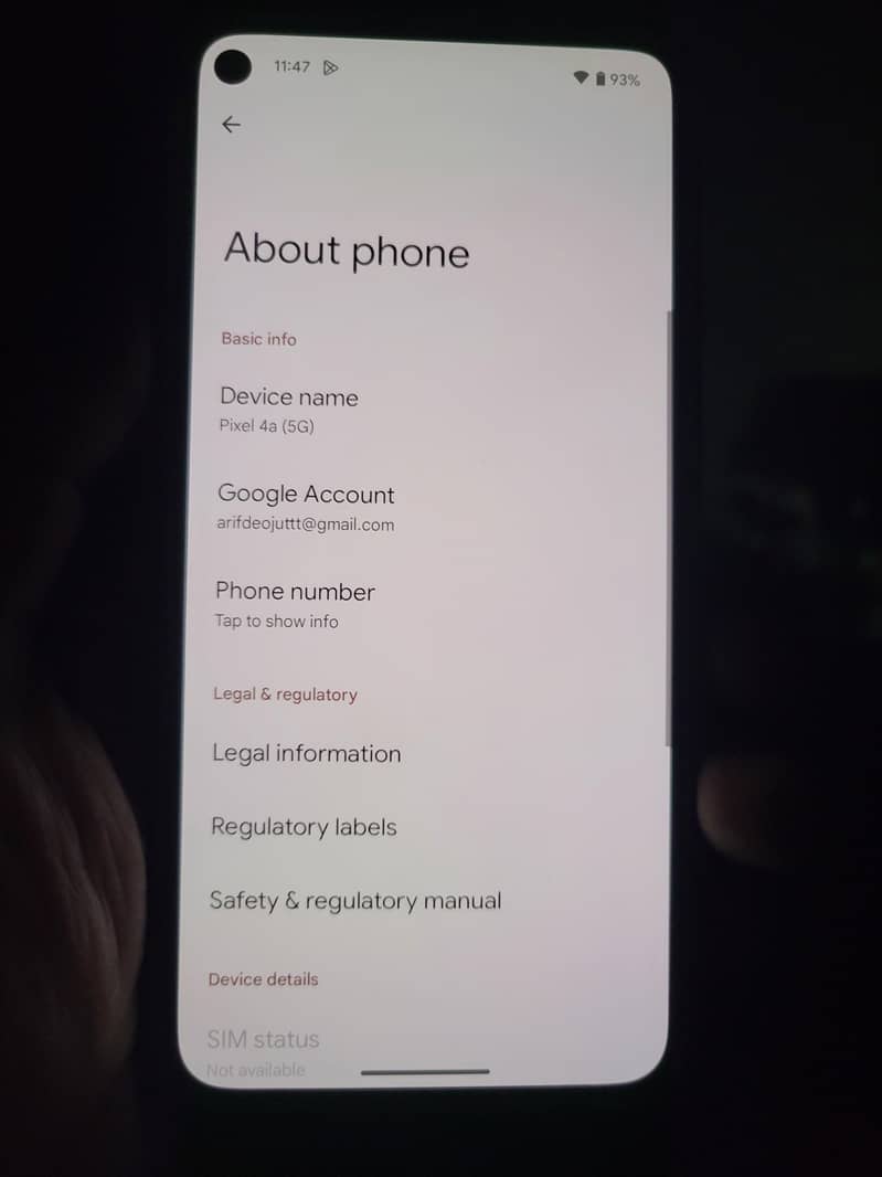 Google Pixel 4a 4