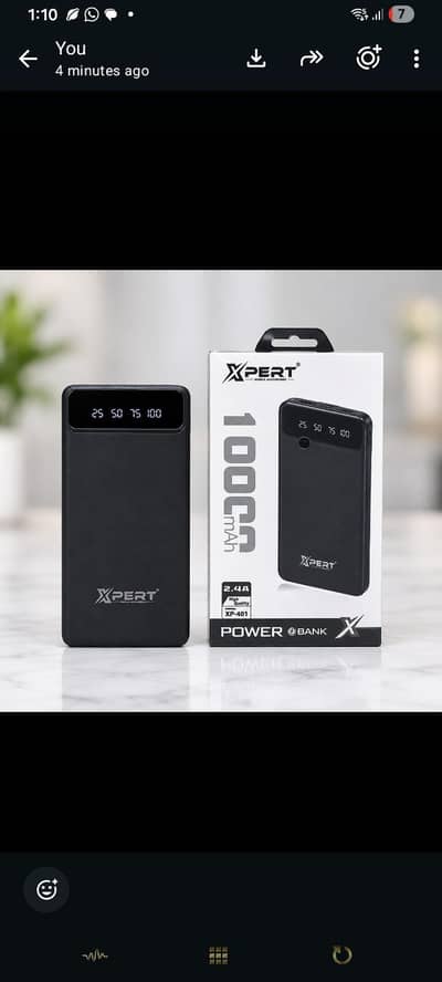 XPERT 10000mAh Power Bank XP-401 - LED Display - Box Pack