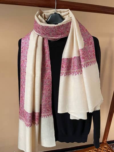 hand embroided soft shawl for women