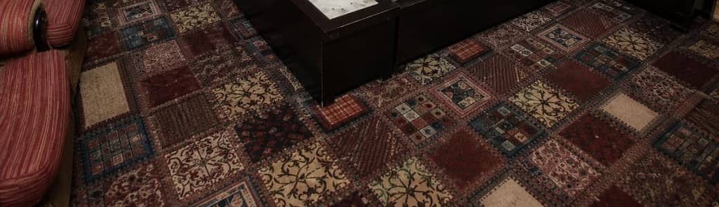 Carpet size 12 widthfeet 15length with foam
